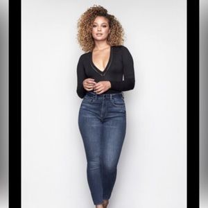 Good American Ripped Jeans Blue I 195 Size I 6/28